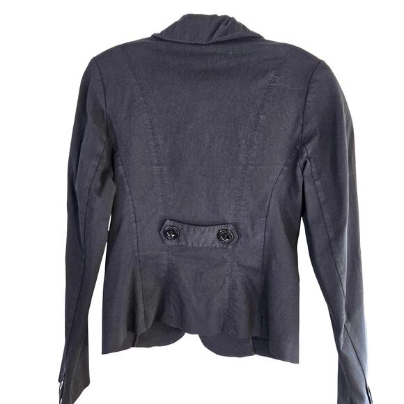 XOXO Women's Blazer Large L Black  Misses Size 12 14 Coat Jacket Button - Picture 7 of 8